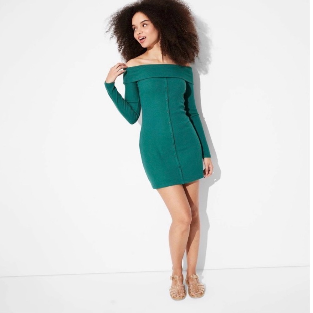 Women's Long Sleeve Mini Bodycon Dress